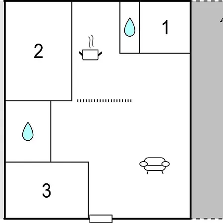 Three-bedroom In Duboka 公寓